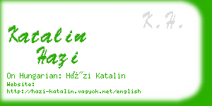 katalin hazi business card